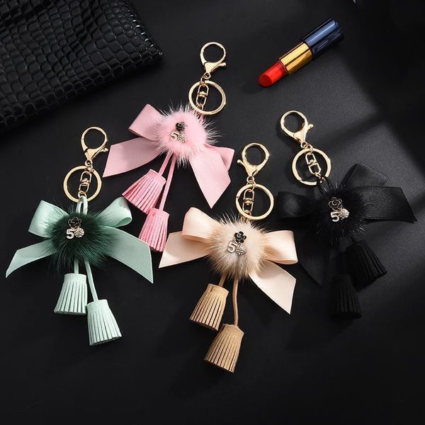 keychain bow knot key chain with mink fur ball gifts for women llaveros mujer car bag accessories keyring holder h sqcfto
keychain bow knot key chain with mink fur ball gifts for women llaveros mujer car bag accessories keyring holder h sqcfto