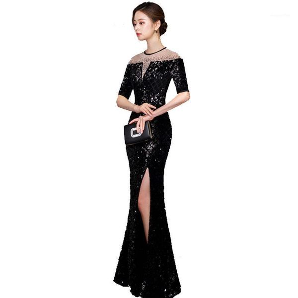 black chinese sequins high split oriental party female cheongsam stage show qipao elegant celebrity banquet dresses1, Red
black chinese sequins high split oriental party female cheongsam stage show qipao elegant celebrity banquet dresses1, Red