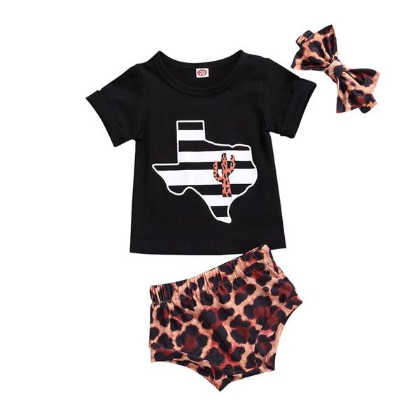 clothing sets 2021 baby summer infant girl boy clothes short sleeve t-shirt+leopard shorts pants outfits 0-24m, White 
clothing sets 2021 baby summer infant girl boy clothes short sleeve t-shirt+leopard shorts pants outfits 0-24m, White