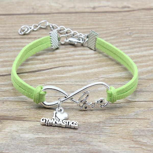 minimalist friends friendship gift infinity love i love gymnastics charm suede leather adjustable bracelets women jewelry, Golden;silver
minimalist friends friendship gift infinity love i love gymnastics charm suede leather adjustable bracelets women jewelry, Golden;silver