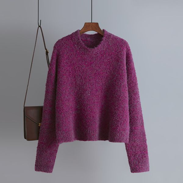 2021 new women sweater mink cashmere winter crew neck pullover chic lady jumper christmas knitwear sweaters u2lf, White;black
2021 new women sweater mink cashmere winter crew neck pullover chic lady jumper christmas knitwear sweaters u2lf, White;black