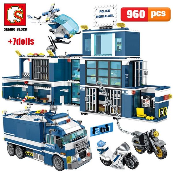 960pcs city police station house car building blocks technic swat team truck bricks motorcycle educational toys for children yxliox xhlove
960pcs city police station house car building blocks technic swat team truck bricks motorcycle educational toys for children yxliox xhlove