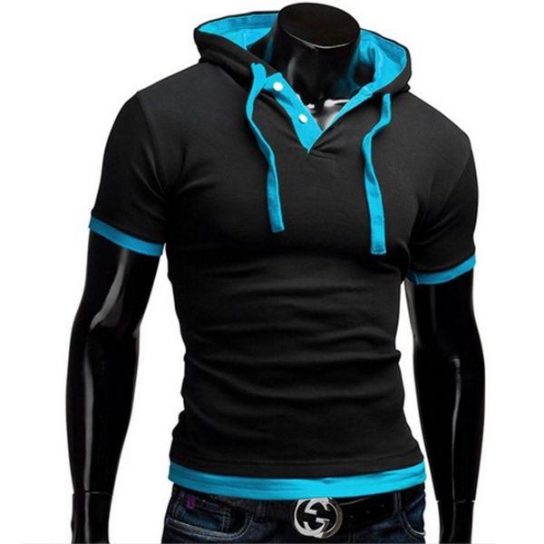 brand fashion men's hooded collar sling & tees t shirt men short sleeve slim male large size 5xl kg-159, White;black
brand fashion men's hooded collar sling & tees t shirt men short sleeve slim male large size 5xl kg-159, White;black