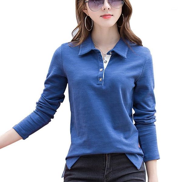 spring autumn t-shirt long-sleeve 92% cotton shirt turn-down collar women's, White
spring autumn t-shirt long-sleeve 92% cotton shirt turn-down collar women's, White