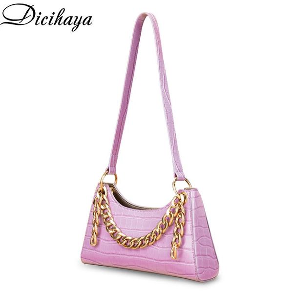 dicihaya 2020 new one-shoulder ladies pu underarm bag thick chain baguette bag retro crocodile pattern portable women handbag
dicihaya 2020 new one-shoulder ladies pu underarm bag thick chain baguette bag retro crocodile pattern portable women handbag