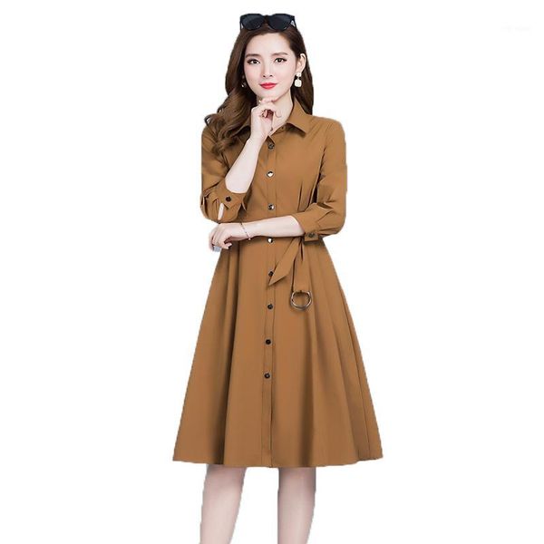 women plus size trench three quarter sleeve slim single breasted medium long caot 2019 new spring autumn ladies casual overcoat1, Tan;black
women plus size trench three quarter sleeve slim single breasted medium long caot 2019 new spring autumn ladies casual overcoat1, Tan;black