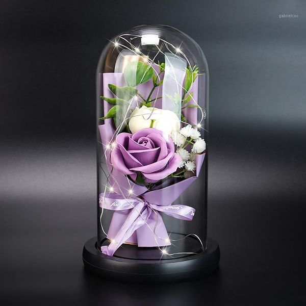 led rose flower artificial eternal rose gift box with glass cover led light gift for valentine's day anniversary1
led rose flower artificial eternal rose gift box with glass cover led light gift for valentine's day anniversary1