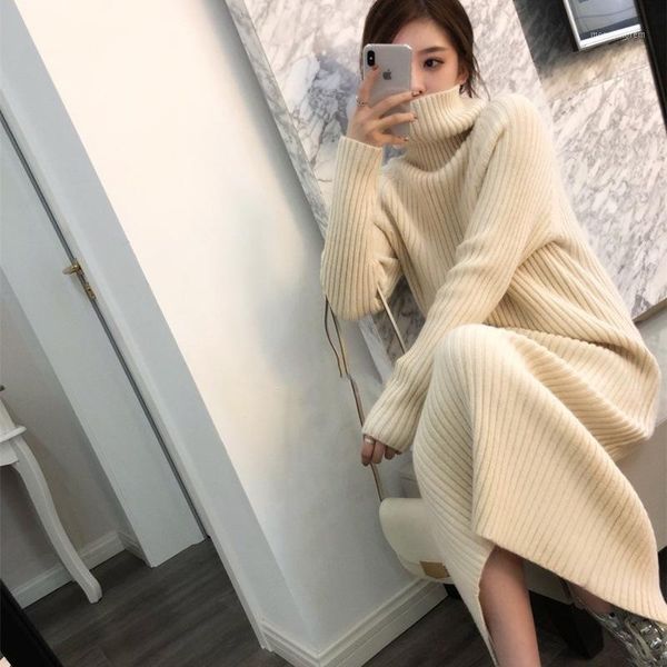 women's sweaters 2021 knitted sleeve turtleneck thick women long pullovers winter sweater dress tricot pull femme1, White;black
women's sweaters 2021 knitted sleeve turtleneck thick women long pullovers winter sweater dress tricot pull femme1, White;black