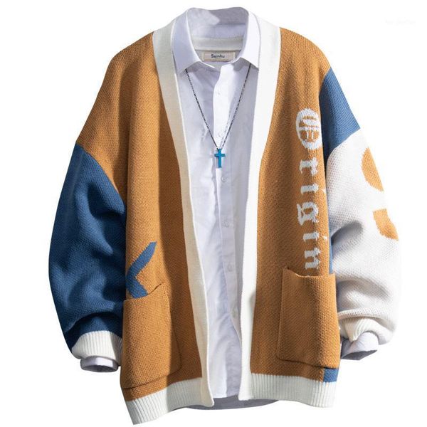 men's sweaters korean style man casual loose harajuku crewneck cardigan winter knitted pull hiver men's clothing db60my1, White;black
men's sweaters korean style man casual loose harajuku crewneck cardigan winter knitted pull hiver men's clothing db60my1, White;black