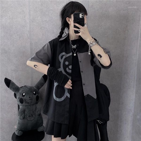 apanese ukiyo-e harajuku splice turn-down graffiti black bear cartoon print woman blouse 2020 summer hip hop vintage lady 1, White
apanese ukiyo-e harajuku splice turn-down graffiti black bear cartoon print woman blouse 2020 summer hip hop vintage lady 1, White
