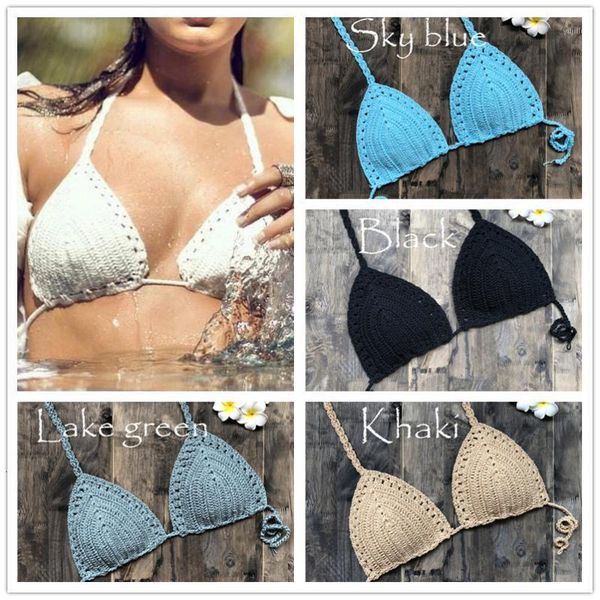two-piece suits crochet bikini handmade women boho beach bralette halter knitted swimsuit brazilian bikinis bathing suit
two-piece suits crochet bikini handmade women boho beach bralette halter knitted swimsuit brazilian bikinis bathing suit