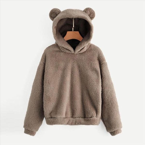 fluffy hoodies women kawaii sweatshirt cute bear ear cap autumn winter warm pullover long sleeve outwear fleece coat moletom, Black
fluffy hoodies women kawaii sweatshirt cute bear ear cap autumn winter warm pullover long sleeve outwear fleece coat moletom, Black