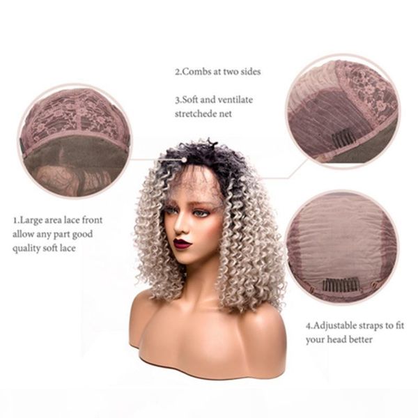 new arrival short curly wigs synthetic ladys' hair wig short curly africa american synthetic lace front wig, Black
new arrival short curly wigs synthetic ladys' hair wig short curly africa american synthetic lace front wig, Black