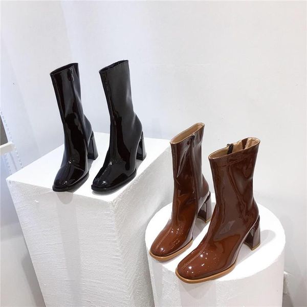 woman flat boots female shoes round toe zipper boots-women luxury designer low ladies leather high heel rubber 2020 mid calf, Black
woman flat boots female shoes round toe zipper boots-women luxury designer low ladies leather high heel rubber 2020 mid calf, Black