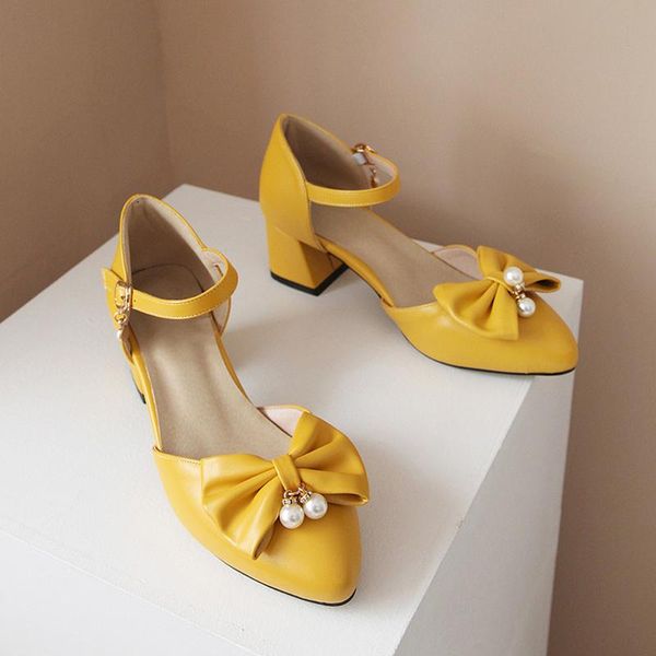 sandals sweet style round toe summer beading bowknot buckle black white beige yellow pink medium with chunky heel women's shoes
sandals sweet style round toe summer beading bowknot buckle black white beige yellow pink medium with chunky heel women's shoes