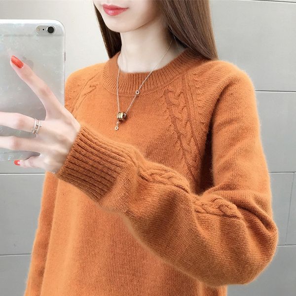 languid pullover sweater for women's loose pullover coat outer wear 2020 new autumn winter women's with thickened bottom coat 27th, White;black
languid pullover sweater for women's loose pullover coat outer wear 2020 new autumn winter women's with thickened bottom coat 27th, White;black