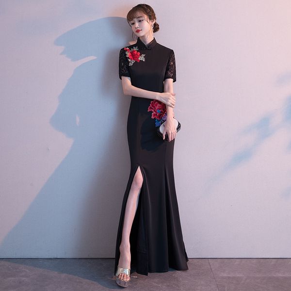 cheongsam 2020 формальный вечер новый длинный эластичный улучшенный большой этикет шоу моды сценическое платье рыбий хвост вечернее платье 3, Black;gray
cheongsam 2020 формальный вечер новый длинный эластичный улучшенный большой этикет шоу моды сценическое платье рыбий хвост вечернее платье 3, Black;gray
