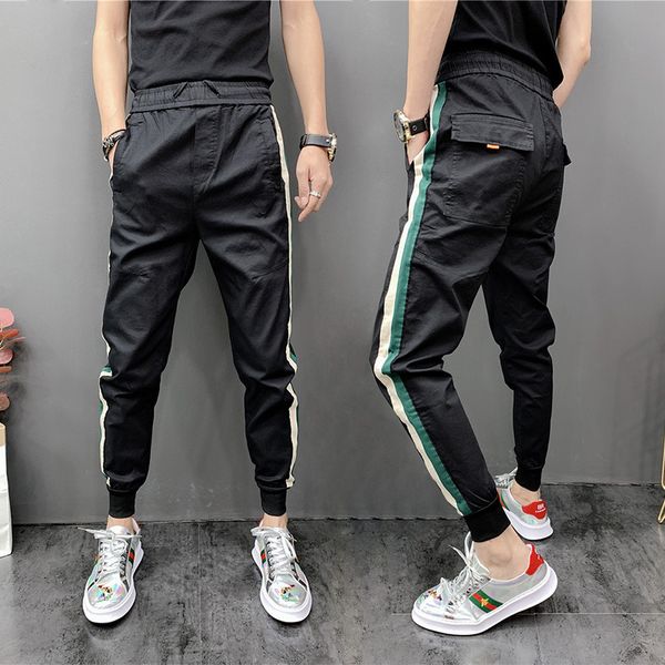 new summer men's sports and leisure small leg jeans net red tide flow corset harem capris black quick drying pants
new summer men's sports and leisure small leg jeans net red tide flow corset harem capris black quick drying pants