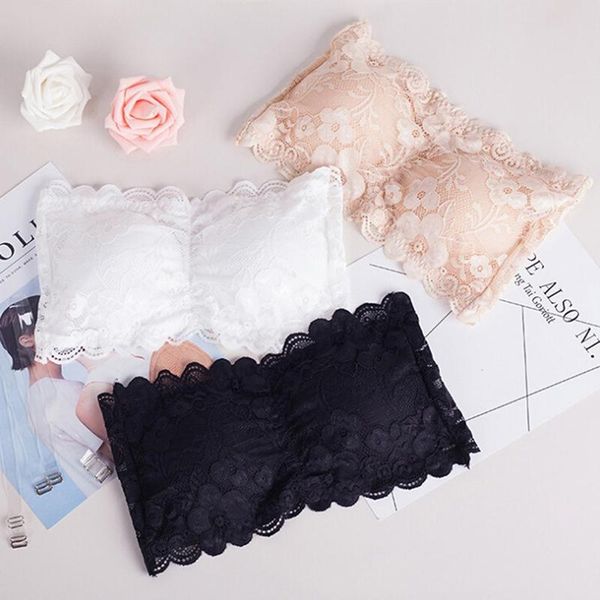 bustiers & corsets lace wrapped chest underwear females women brassiere tube bra prevent exposed, Black;white
bustiers & corsets lace wrapped chest underwear females women brassiere tube bra prevent exposed, Black;white