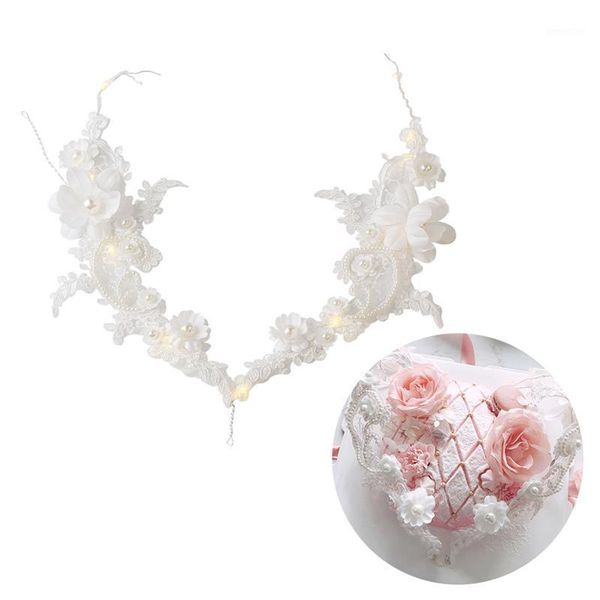 lace pearl cake decoration valentine's day birthday party cake plugin heart shape cupcake er birthday er ornaments1