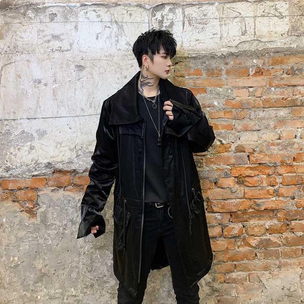 men autumn new streetwear hip hop loose casual long jacket windbreaker overcoat male drawstring trench coat1, Tan;black
men autumn new streetwear hip hop loose casual long jacket windbreaker overcoat male drawstring trench coat1, Tan;black