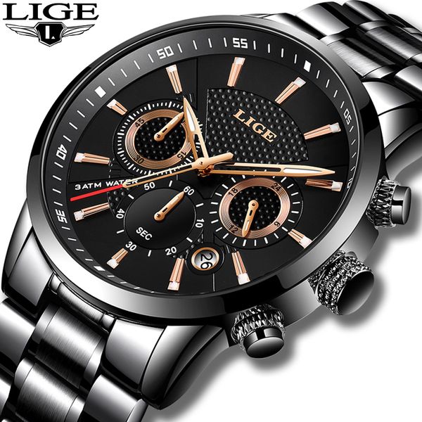 lige 2018 watch men fashion sport quartz clock mens watches brand luxury full steel business waterproof watch relogio masculino t200113, Slivery;brown
lige 2018 watch men fashion sport quartz clock mens watches brand luxury full steel business waterproof watch relogio masculino t200113, Slivery;brown
