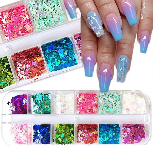 12 grids butterfly nail sequins paillette mixed colors nail glitters powder 3d flakes slices spangle manicuring art de jlldma, Silver;gold
12 grids butterfly nail sequins paillette mixed colors nail glitters powder 3d flakes slices spangle manicuring art de jlldma, Silver;gold