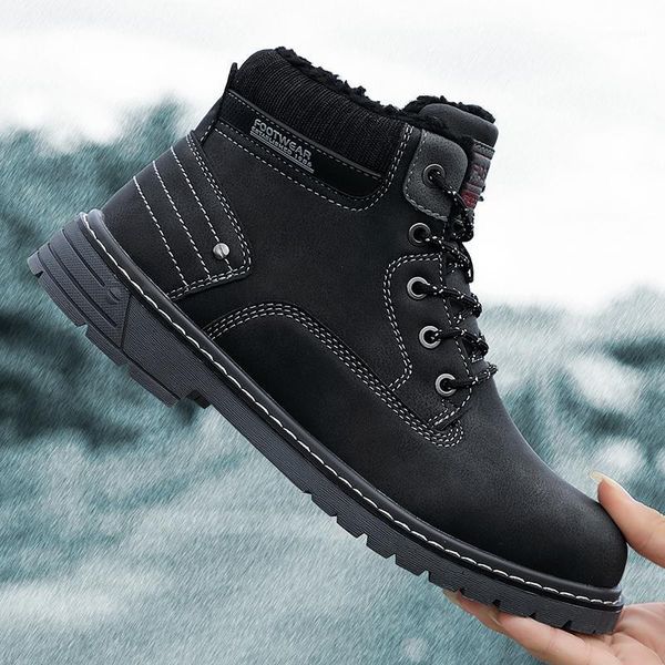 boots men with fur male winter warm snow waterproof outdoor fashion sneakers1, Black
boots men with fur male winter warm snow waterproof outdoor fashion sneakers1, Black