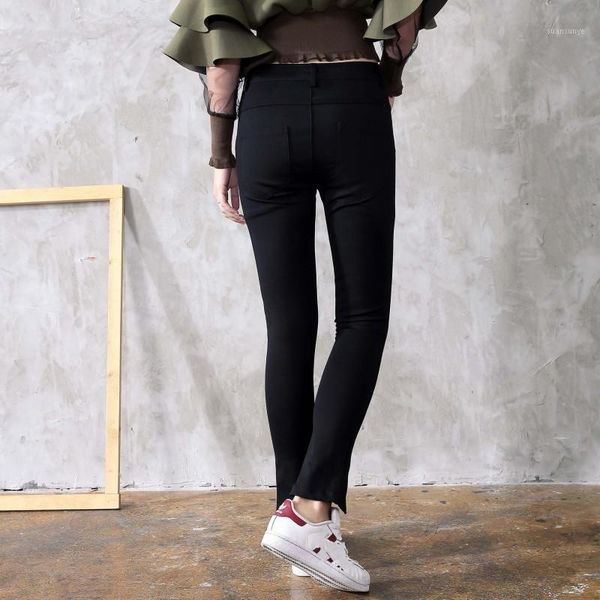 high street new zipper split denim pencil pants buttons stretchy skinny jeans woman black casual long trousers female bootcuts1, Blue
high street new zipper split denim pencil pants buttons stretchy skinny jeans woman black casual long trousers female bootcuts1, Blue