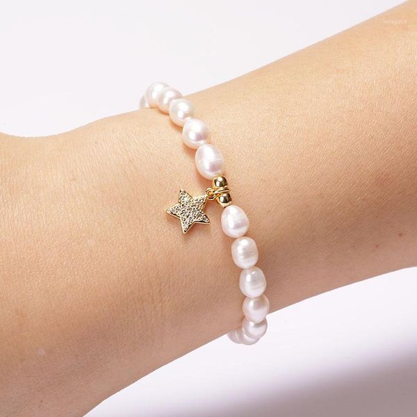 charm bracelets 2021 style natural freshwater pearl bangle rainbow cz star tag multi-style accessories pendant charms bracelet for women men, Golden;silver
charm bracelets 2021 style natural freshwater pearl bangle rainbow cz star tag multi-style accessories pendant charms bracelet for women men, Golden;silver