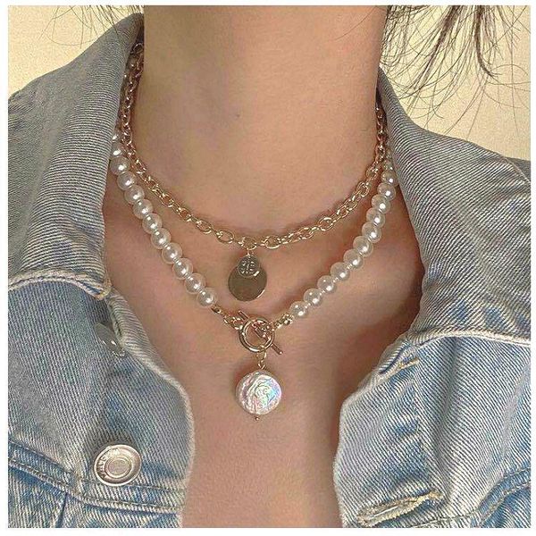 chokers multilayer pearl coin pendant choker necklace for women wedding punk gold color beads necklaces jewelry chain riverdale collares1, Golden;silver
chokers multilayer pearl coin pendant choker necklace for women wedding punk gold color beads necklaces jewelry chain riverdale collares1, Golden;silver