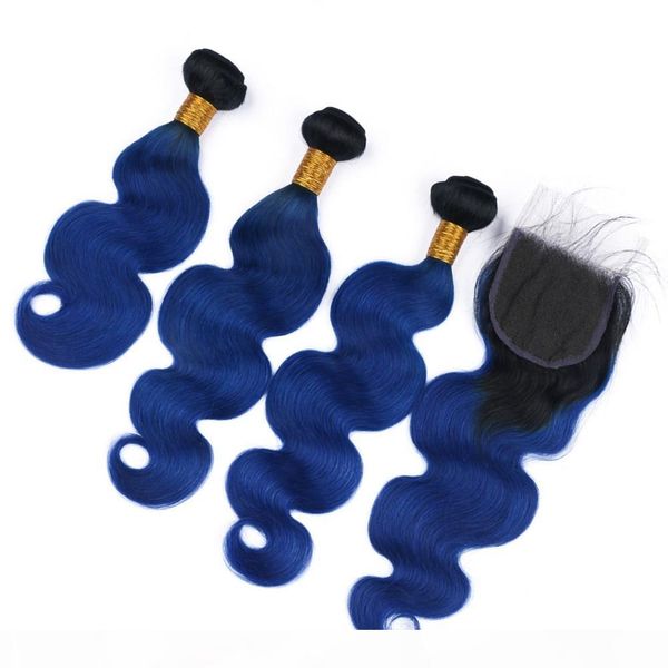 peruvian dark blue ombre virgin human hair weft weaves with closure body wave #1b blue ombre 4x4 lace closure with weave bundles, Black;brown
peruvian dark blue ombre virgin human hair weft weaves with closure body wave #1b blue ombre 4x4 lace closure with weave bundles, Black;brown