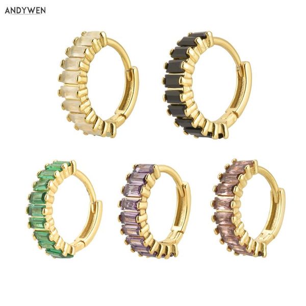 andywen 925 sterling silver colorful zircon hoops circle pendiente luxury piercing earring loops round ovals rock punk jewelry, Golden;silver
andywen 925 sterling silver colorful zircon hoops circle pendiente luxury piercing earring loops round ovals rock punk jewelry, Golden;silver