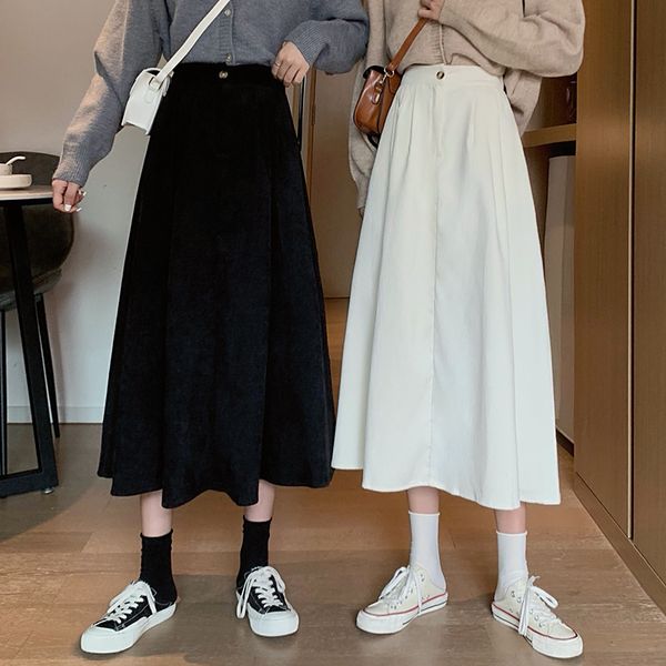 2021 new autumn casual high waist a-line women spring female long skirts su65, Black
2021 new autumn casual high waist a-line women spring female long skirts su65, Black