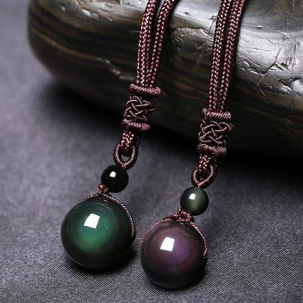 black obsidian rainbow eye beads ball natural stone transfer lucky love crysta amulet pendant necklace jewelry, Silver
black obsidian rainbow eye beads ball natural stone transfer lucky love crysta amulet pendant necklace jewelry, Silver