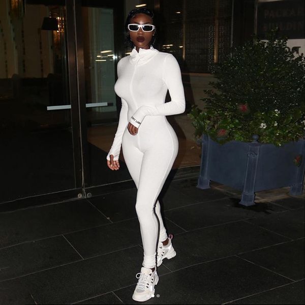 women ribbed sporty fitness lucky label slim jumpsuit long sleeve rompers embroidery zipper high neck bodycon jumpsuit outfit, Black;white
women ribbed sporty fitness lucky label slim jumpsuit long sleeve rompers embroidery zipper high neck bodycon jumpsuit outfit, Black;white