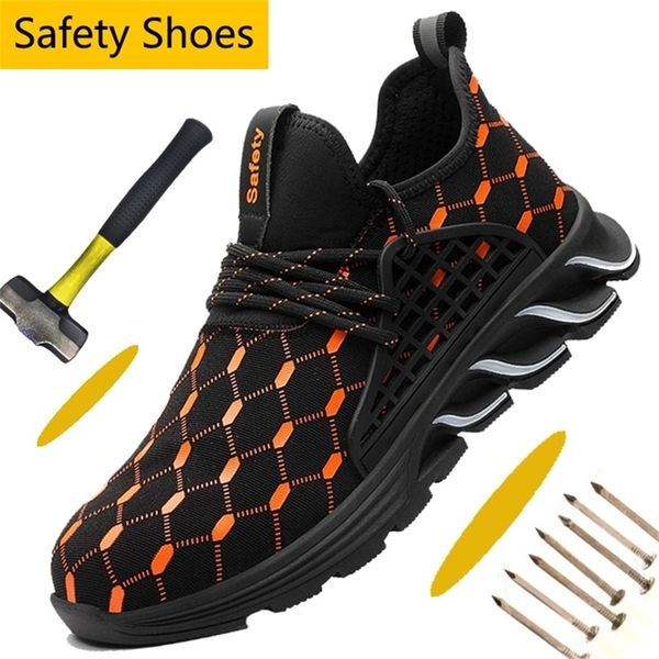 lightweight steel toe industrial anti-stab men safety mesh breathable hiking shoes athletic work sneaker y200915, Black;brown
lightweight steel toe industrial anti-stab men safety mesh breathable hiking shoes athletic work sneaker y200915, Black;brown