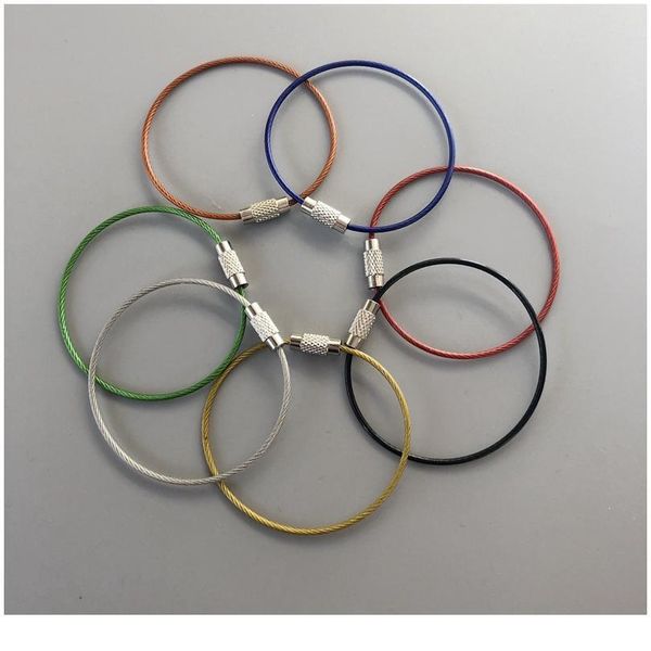 5pcs edc stain steel wire 150mm*15mm keychain ring key keyring circle rope cable loop outdoor camp luggage tag screw loc jllynh
5pcs edc stain steel wire 150mm*15mm keychain ring key keyring circle rope cable loop outdoor camp luggage tag screw loc jllynh