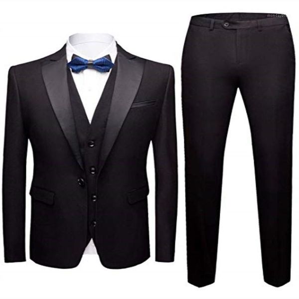 black dress gentleman business banquet slim men's suit custom fashion groom dress jacket+pant+vest1, White;black
black dress gentleman business banquet slim men's suit custom fashion groom dress jacket+pant+vest1, White;black