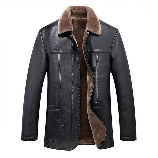 men's fur & faux 2021 retro men leather jacket classic fashion outwear warm plus velvet thick male coat black parka locomotive jacket1
men's fur & faux 2021 retro men leather jacket classic fashion outwear warm plus velvet thick male coat black parka locomotive jacket1