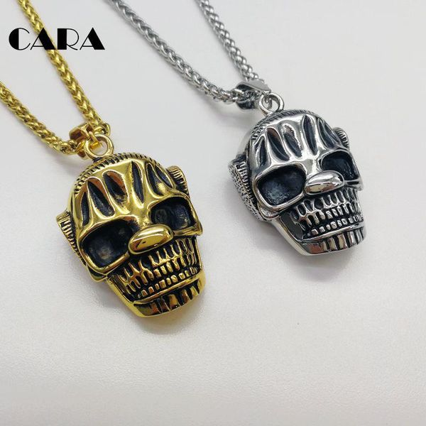 pendant necklaces cara gothetic big eye dumb skull necklace plated 316l stainless steel jewelry fashion cara0362, Silver
pendant necklaces cara gothetic big eye dumb skull necklace plated 316l stainless steel jewelry fashion cara0362, Silver
