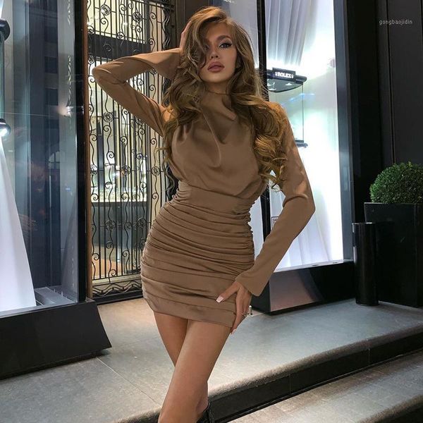 2021 long sleeve ruched pure mini dress autumn winter women streetwear party outfits clubwear1, Black;gray
2021 long sleeve ruched pure mini dress autumn winter women streetwear party outfits clubwear1, Black;gray