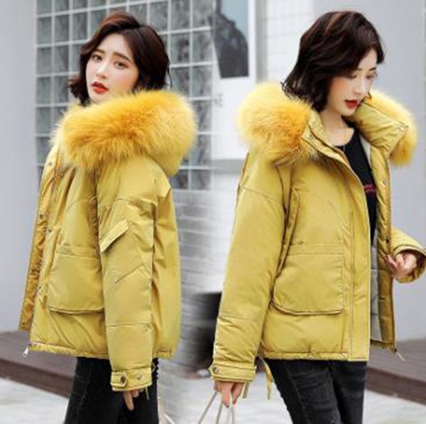 wholesale ladies autumn and winter new style big fur collar loose quilted jacket short coat, Black
wholesale ladies autumn and winter new style big fur collar loose quilted jacket short coat, Black