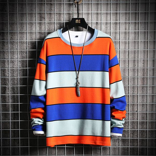 mens crewneck sweatshirt men orange striped oversized japanese streetwear harajuku hoodie sweatshirts male kg-62, Black
mens crewneck sweatshirt men orange striped oversized japanese streetwear harajuku hoodie sweatshirts male kg-62, Black