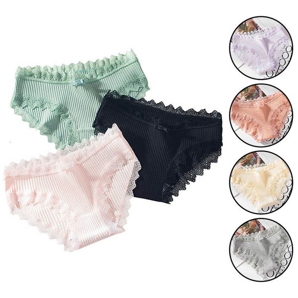 women girl cotton lace panties comfort underwear -friendly briefs mid-rise panty lingerie under, Black;white
women girl cotton lace panties comfort underwear -friendly briefs mid-rise panty lingerie under, Black;white