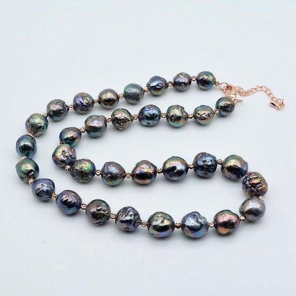 charming blue and black pearl necklace, baroque pearl, diameter 10-11mm, red gold accessories, ladies wedding necklace, Golden;silver
charming blue and black pearl necklace, baroque pearl, diameter 10-11mm, red gold accessories, ladies wedding necklace, Golden;silver