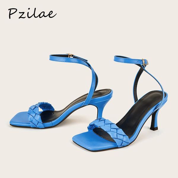 pzilae summer new fashion weaved women gladiator sandal ladies shoes square toe ankle buckle strap stiletto heel dress sandals, Black
pzilae summer new fashion weaved women gladiator sandal ladies shoes square toe ankle buckle strap stiletto heel dress sandals, Black