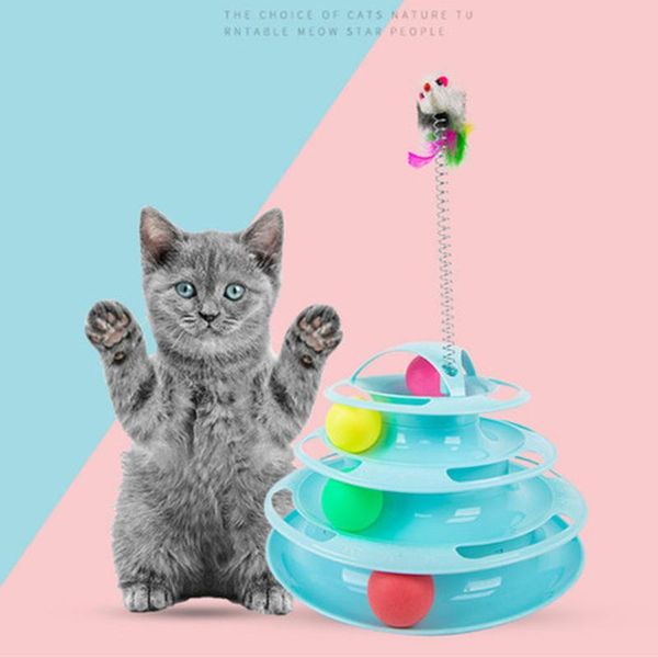 four levels pet cat toy tower tracks disc cat intelligence amusement triple pay disc toys ball training amusement plate
four levels pet cat toy tower tracks disc cat intelligence amusement triple pay disc toys ball training amusement plate