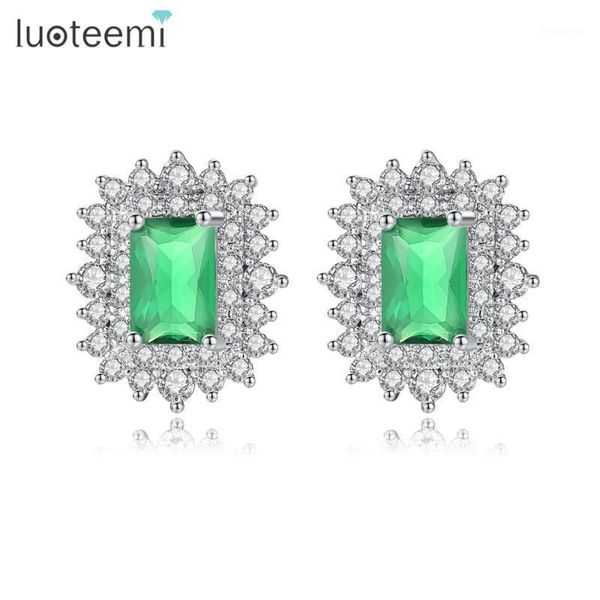 luoteemi fashion geometric cubic zirconia paved stud earrings for women costume white gold color wedding party earring oorbellen1, Golden;silver
luoteemi fashion geometric cubic zirconia paved stud earrings for women costume white gold color wedding party earring oorbellen1, Golden;silver