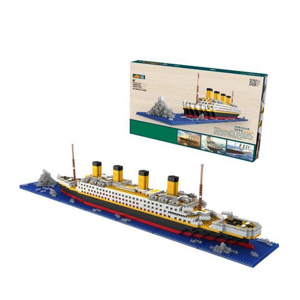 1860 pcs diamond building blocks city titanic rms boat ship sets model diy educational toys for children
1860 pcs diamond building blocks city titanic rms boat ship sets model diy educational toys for children
